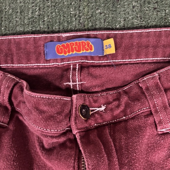 Empyre Jeans Mens Size 38 Relax Maroon Vintage 90's - Picture 3 of 5
